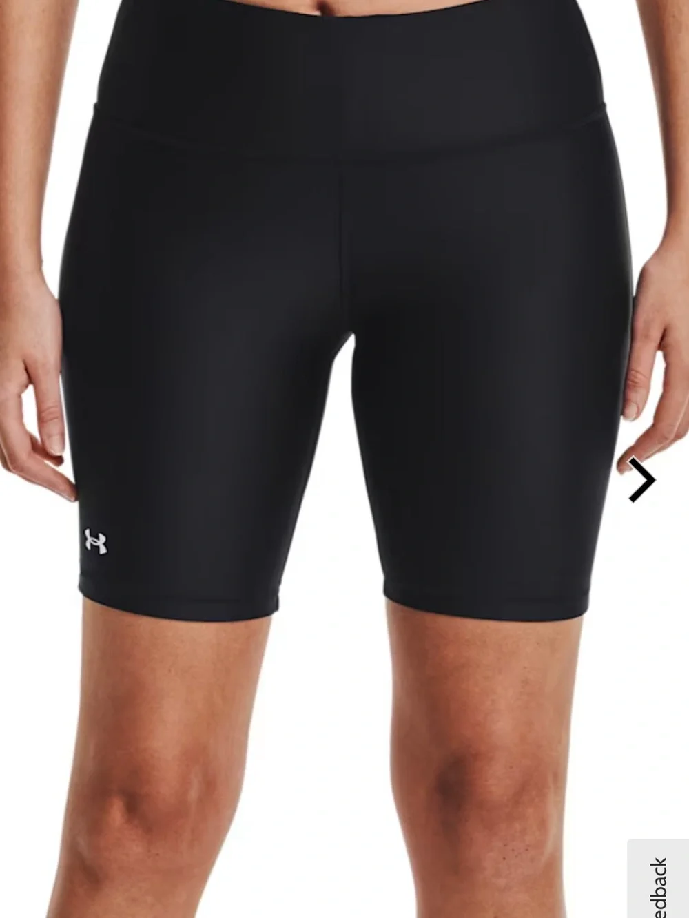 Under Armour Black Compression 8 inch Workout Shorts